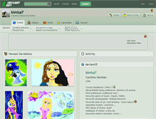 Tablet Screenshot of kimisat.deviantart.com