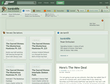 Tablet Screenshot of korsk4life.deviantart.com