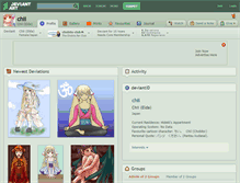 Tablet Screenshot of chii.deviantart.com