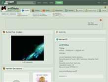 Tablet Screenshot of eviltrisha.deviantart.com