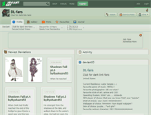 Tablet Screenshot of dl-fans.deviantart.com