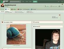 Tablet Screenshot of deaddonkeysrule.deviantart.com