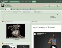 Tablet Screenshot of darkmask.deviantart.com