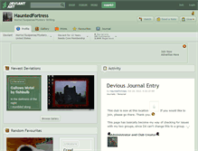 Tablet Screenshot of hauntedfortress.deviantart.com