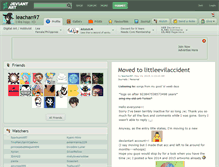 Tablet Screenshot of leachan97.deviantart.com