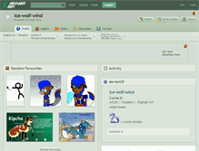 Tablet Screenshot of ice-wolf-wind.deviantart.com