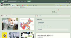Desktop Screenshot of contestclub.deviantart.com