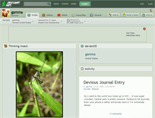 Tablet Screenshot of gamma.deviantart.com