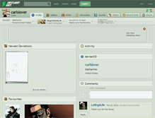 Tablet Screenshot of carlslover.deviantart.com