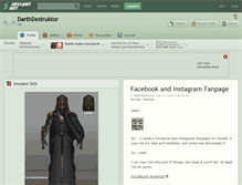 Tablet Screenshot of darthdestruktor.deviantart.com