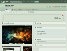 Tablet Screenshot of hammergom.deviantart.com