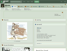 Tablet Screenshot of daluca.deviantart.com