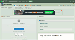 Desktop Screenshot of kkilljoygruntt.deviantart.com