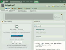 Tablet Screenshot of kkilljoygruntt.deviantart.com