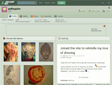 Tablet Screenshot of aoifequinn.deviantart.com