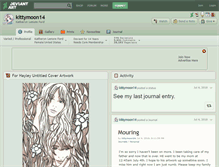 Tablet Screenshot of kittymoon14.deviantart.com