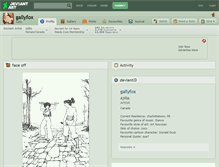 Tablet Screenshot of gallyfox.deviantart.com