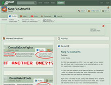 Tablet Screenshot of kung-fu-cutman56.deviantart.com