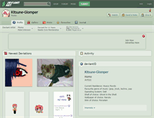 Tablet Screenshot of kitsune-glomper.deviantart.com