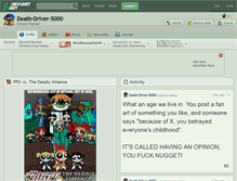 Tablet Screenshot of death-driver-5000.deviantart.com