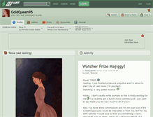 Tablet Screenshot of goldqueen95.deviantart.com