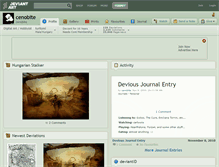 Tablet Screenshot of cenobite.deviantart.com