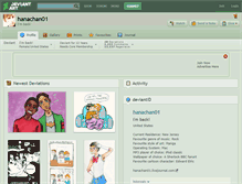 Tablet Screenshot of hanachan01.deviantart.com