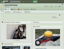 Tablet Screenshot of lemoncakecosplay.deviantart.com