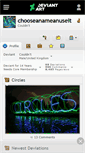 Mobile Screenshot of chooseanameanuseit.deviantart.com