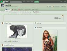 Tablet Screenshot of lucy778.deviantart.com