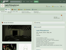 Tablet Screenshot of lapis-philosophorum.deviantart.com