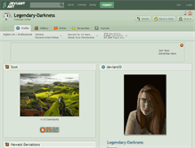 Tablet Screenshot of legendary-darkness.deviantart.com