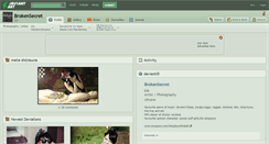 Desktop Screenshot of brokensecret.deviantart.com