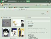 Tablet Screenshot of masaomi-kun.deviantart.com