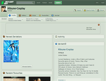 Tablet Screenshot of kitsune-cosplay.deviantart.com