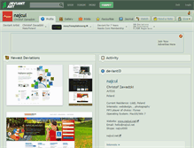Tablet Screenshot of najcul.deviantart.com