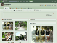 Tablet Screenshot of janemarlin.deviantart.com