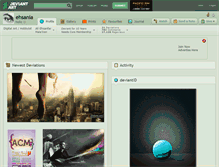 Tablet Screenshot of ehsania.deviantart.com