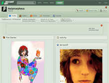 Tablet Screenshot of melamorpheus.deviantart.com