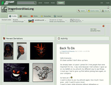 Tablet Screenshot of dragonswordxiaolong.deviantart.com