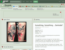 Tablet Screenshot of firecomet.deviantart.com