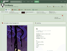 Tablet Screenshot of k-m-bloomy.deviantart.com