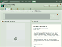 Tablet Screenshot of dragonmanmike.deviantart.com