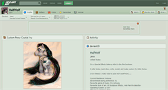 Desktop Screenshot of halfwolf.deviantart.com