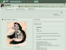 Tablet Screenshot of halfwolf.deviantart.com