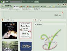 Tablet Screenshot of nessarie.deviantart.com