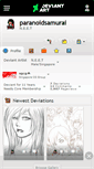 Mobile Screenshot of paranoidsamurai.deviantart.com