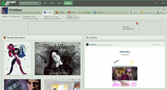 Desktop Screenshot of chrisdayo.deviantart.com