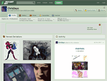 Tablet Screenshot of chrisdayo.deviantart.com