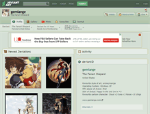 Tablet Screenshot of gemiange.deviantart.com